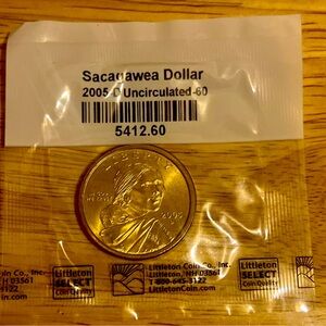sacagawea dollar 2005 D uncirculated-60 Littleton Coin Co.